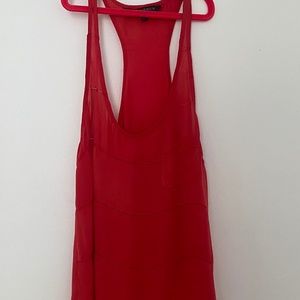 Silk Waverly Camisole in Red